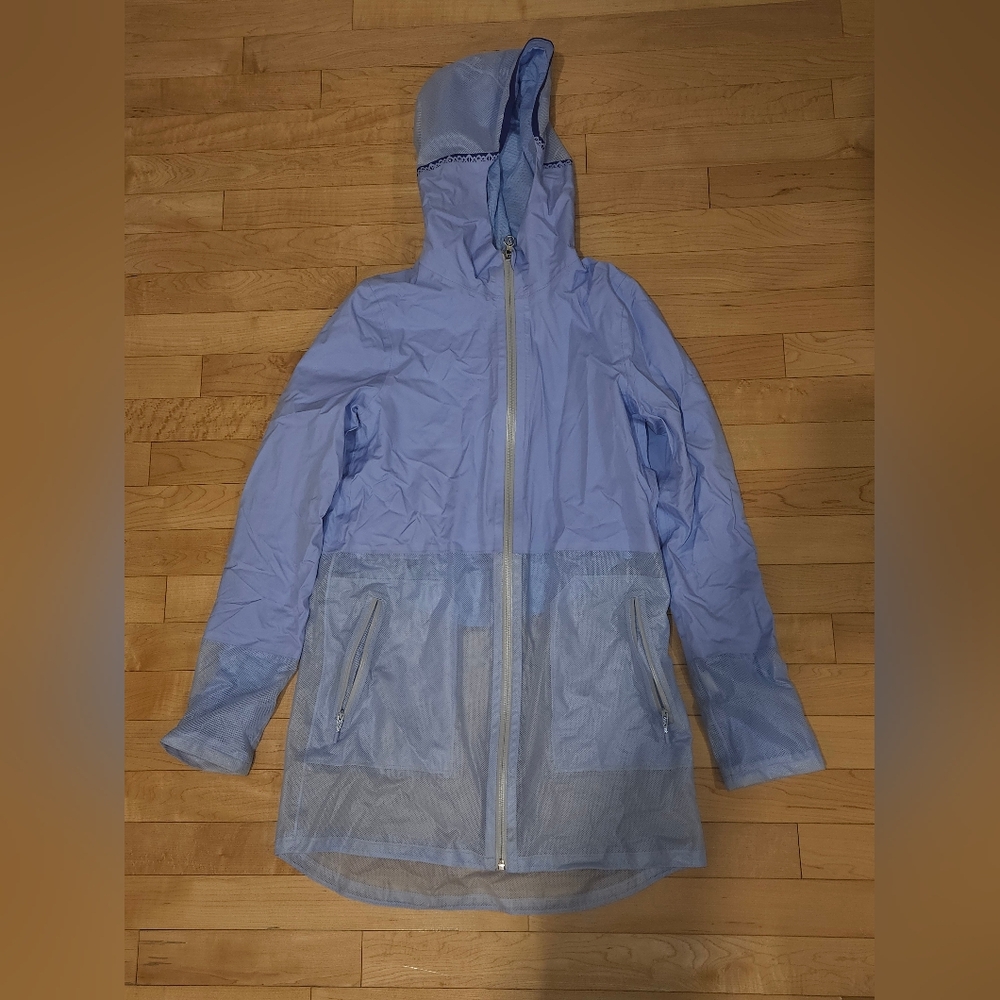 Ivivva Sporty Purple and Silver Raincoat